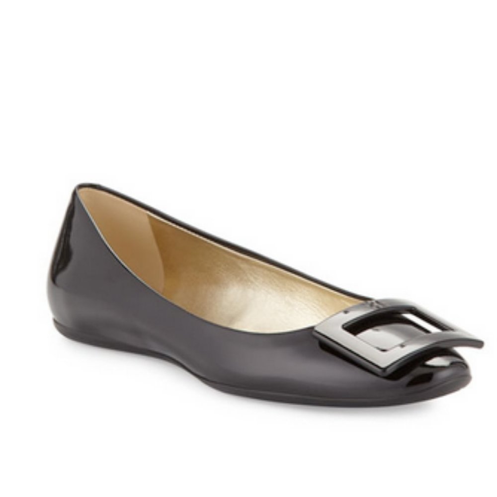 Roger Vivier Gommette Ballerinas (Black) 39 (8.5)